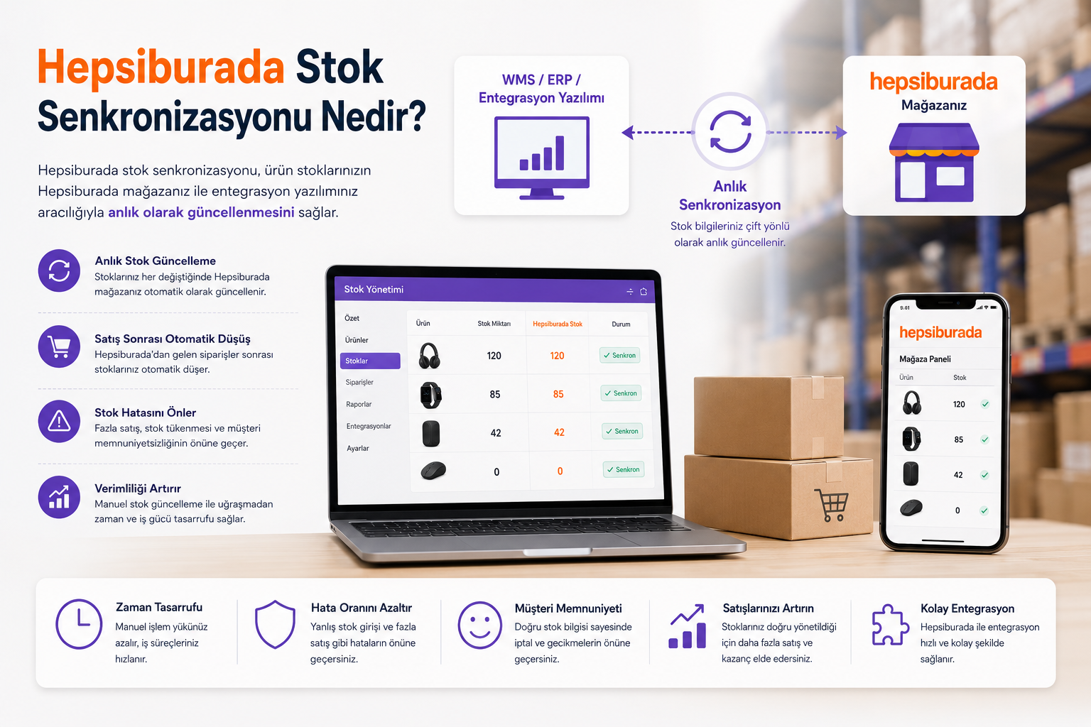 Hepsiburada Stok Senkronizasyonu Nedir?