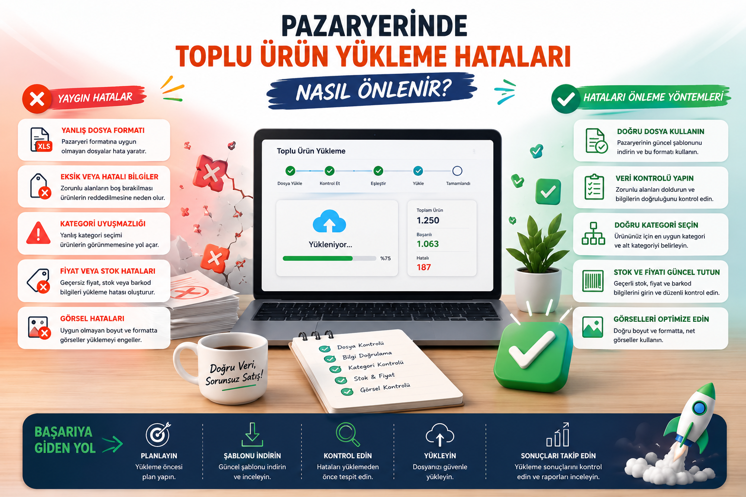 Pazaryerinde Toplu Ürün Yükleme Hataları Nasıl Önlenir