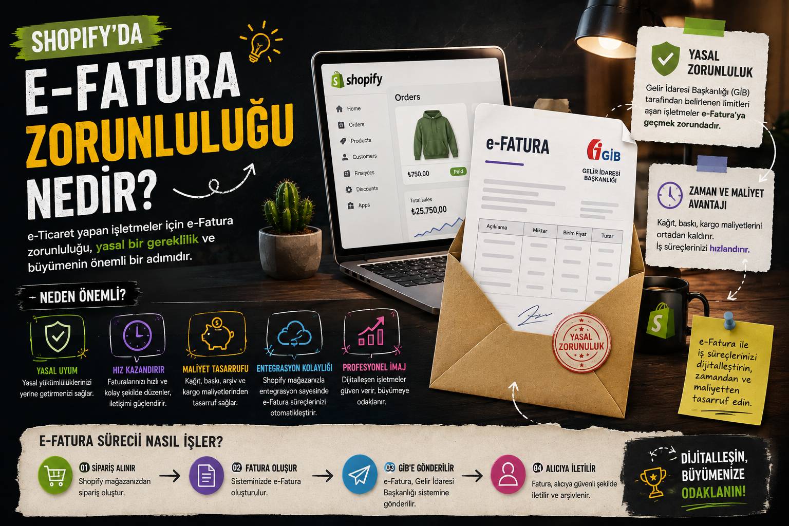 Shopify’da E-Fatura Zorunluluğu Nedir?