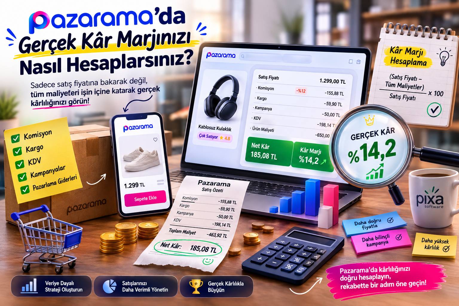 Pazarama’da Gerçek Kâr Marjınızı Nasıl Hesaplarsınız?