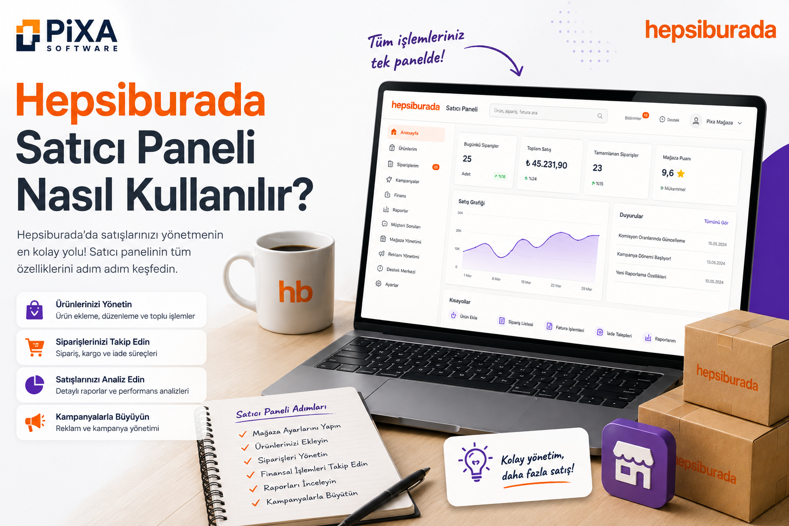 Hepsiburada Satıcı Paneli Nasıl Kullanılır?