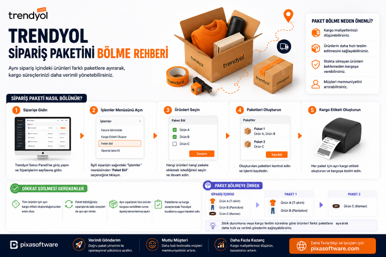 Trendyol Sipariş Paketini Bölme Rehberi